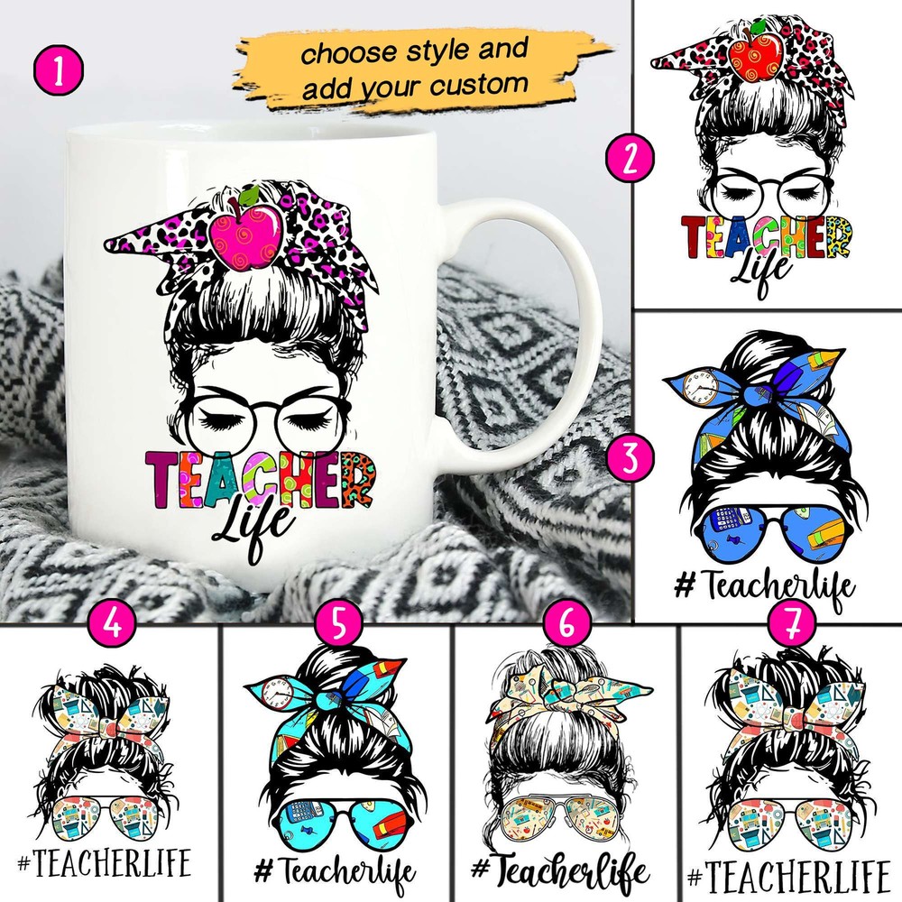 Customized Teacher Life Gift Mug Teacher Appreciation Gift Teacher Coffee Mug