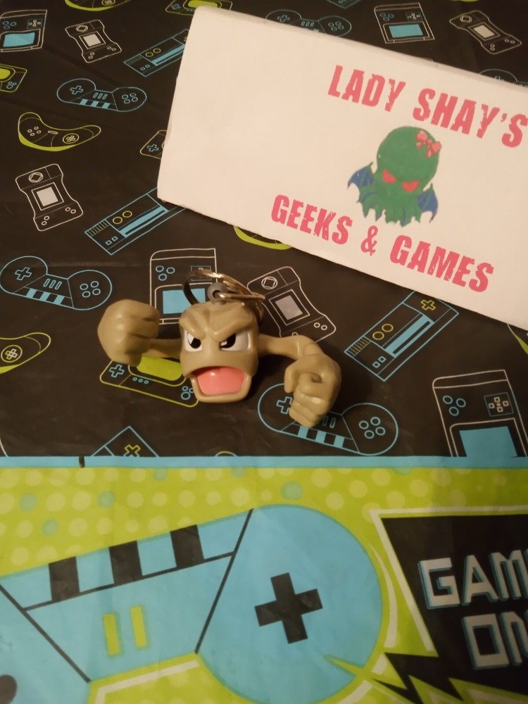 1999 Vintage Pokemon Geodude Nintendo, Burger King Kids Meal Toy Keychain