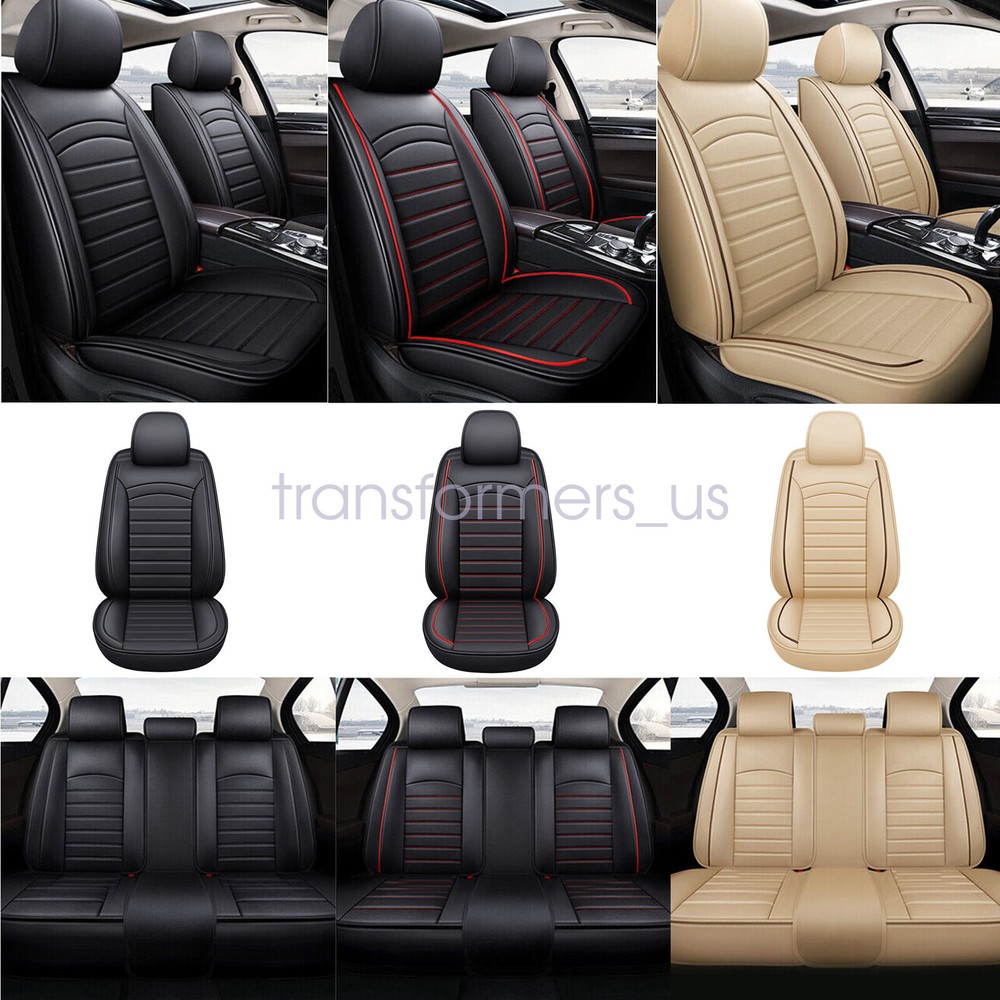 For Toyota RAV4 Car Seat Cover Protectors Leather Front+Rear Seat Cushions