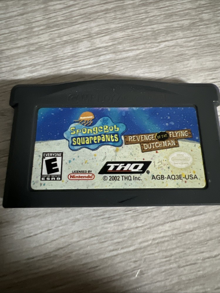 Spongebob Squarepants Revenge of the Flying Dutchman GBA Game Cartridge