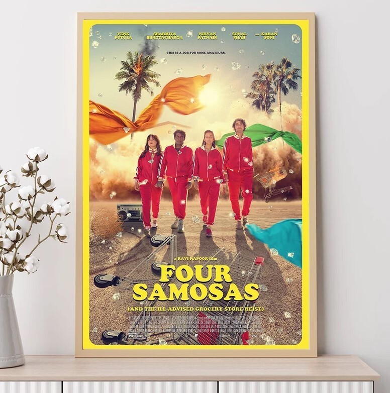 Four Samosas 2022 Movie Poster Art Prints Wall Decor Home Decor