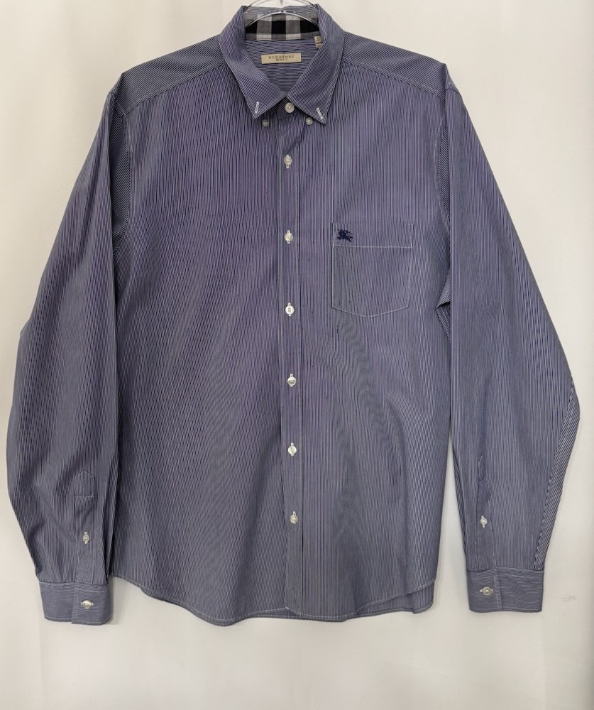 New Burberry Brit Button Down Shirt for Men Size Large Classic Fit