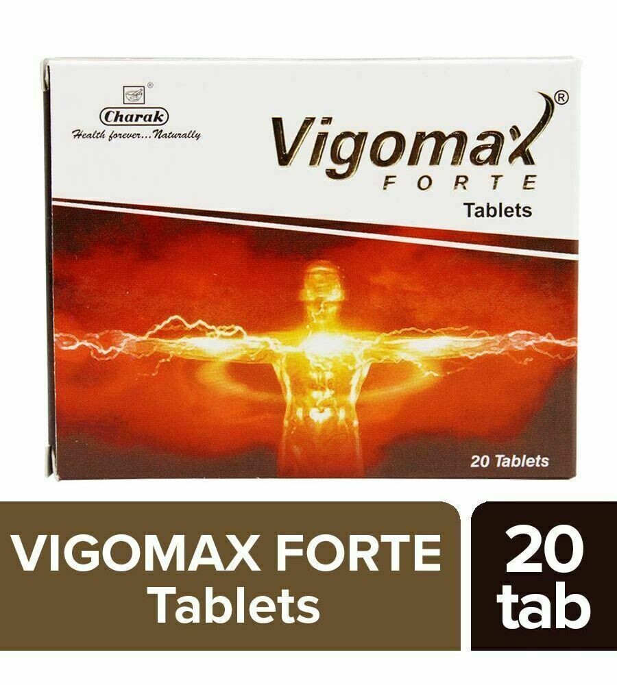 Charak Vigomax Forte Tablet For Men's strength & stamina 20 tabs