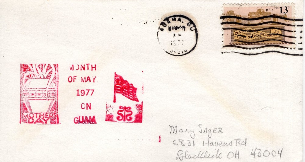 1977 Guam Agama Mothers Day First Day Cover FDC19076-image
