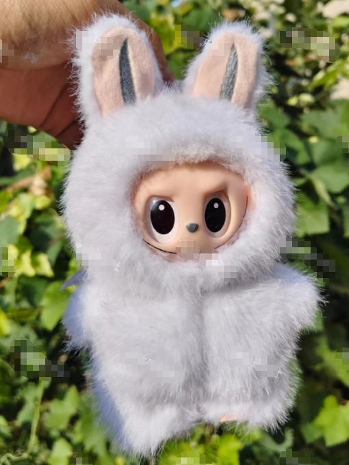 (No Toys) DIY White Suit for 17cm Labubu Replace Clothes Monster The Angel Set