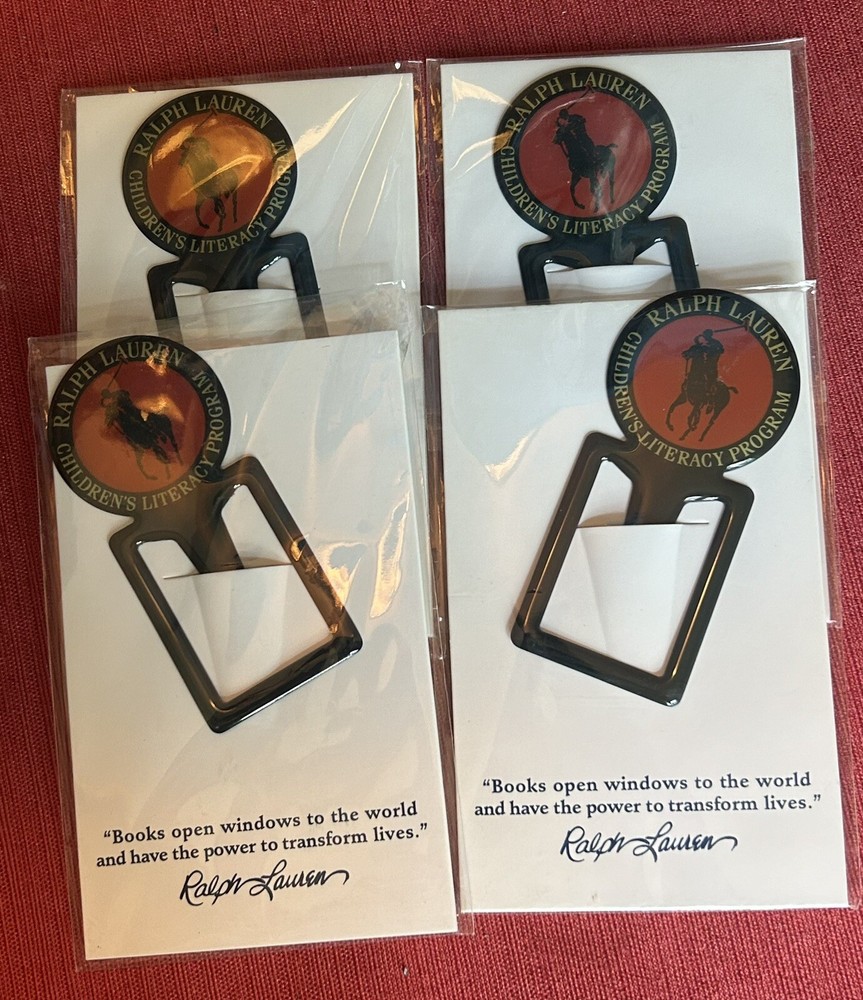 Ralph Lauren Children’s Literacy Program Bookmarks - Brand New Vintage- Lot Of 4