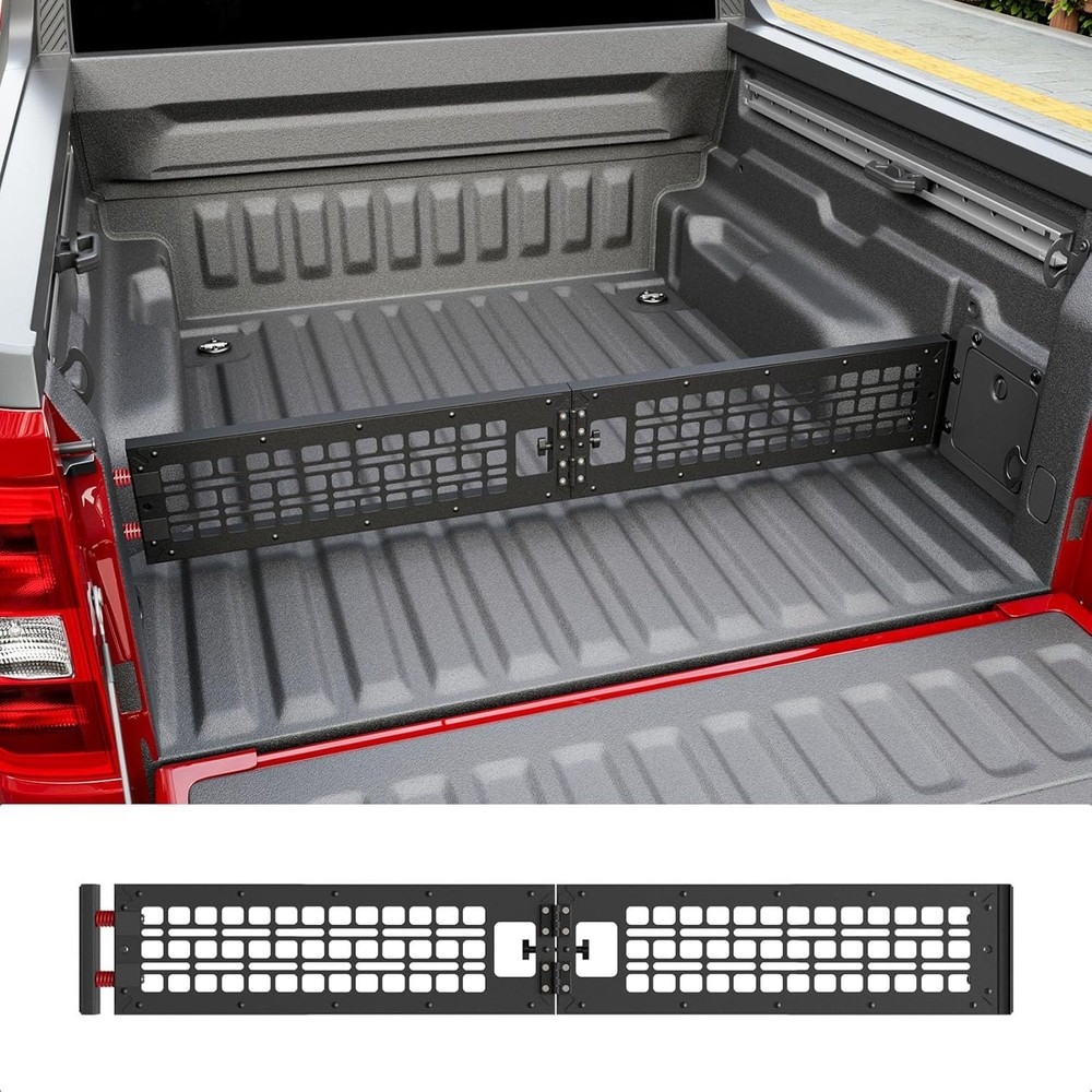 For 2022-2026 Ford Maverick Truck Bed Divider Cargo Manager Molle Panel Truck