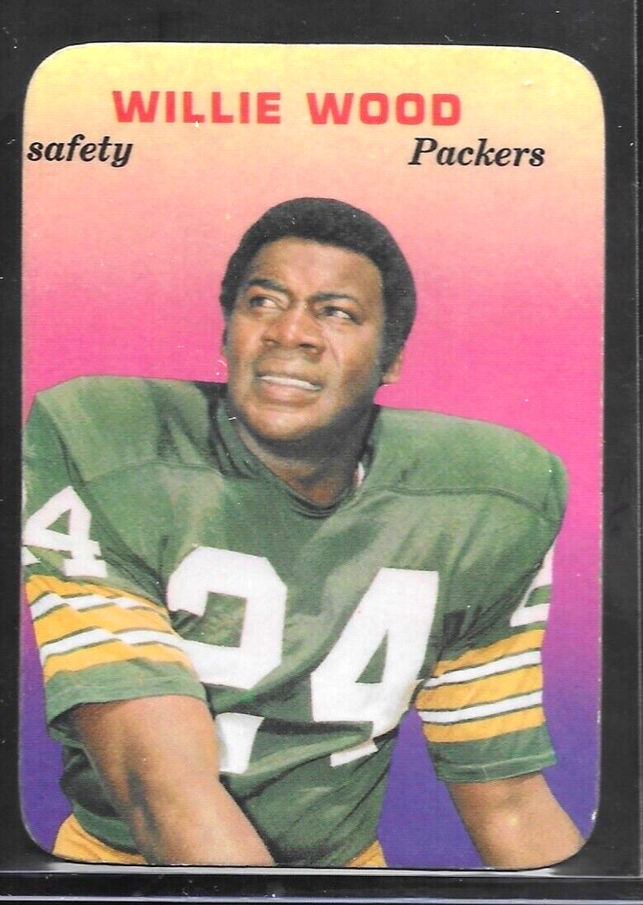 1970 Topps Super Glossy #10 Willie Wood Football Card