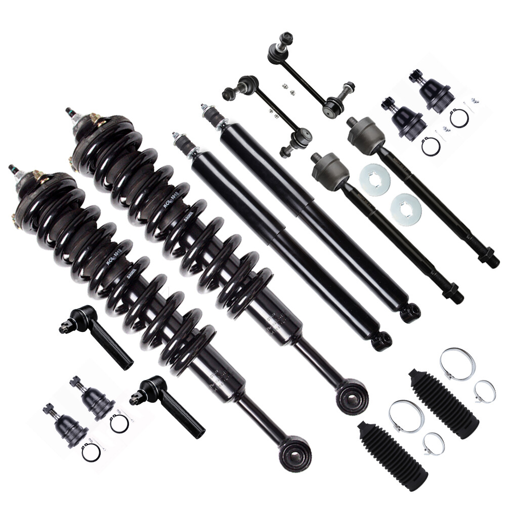 05-15 Toyota Tacoma Front & Rear Struts Shocks with Springs Tie Rod Ball Joints