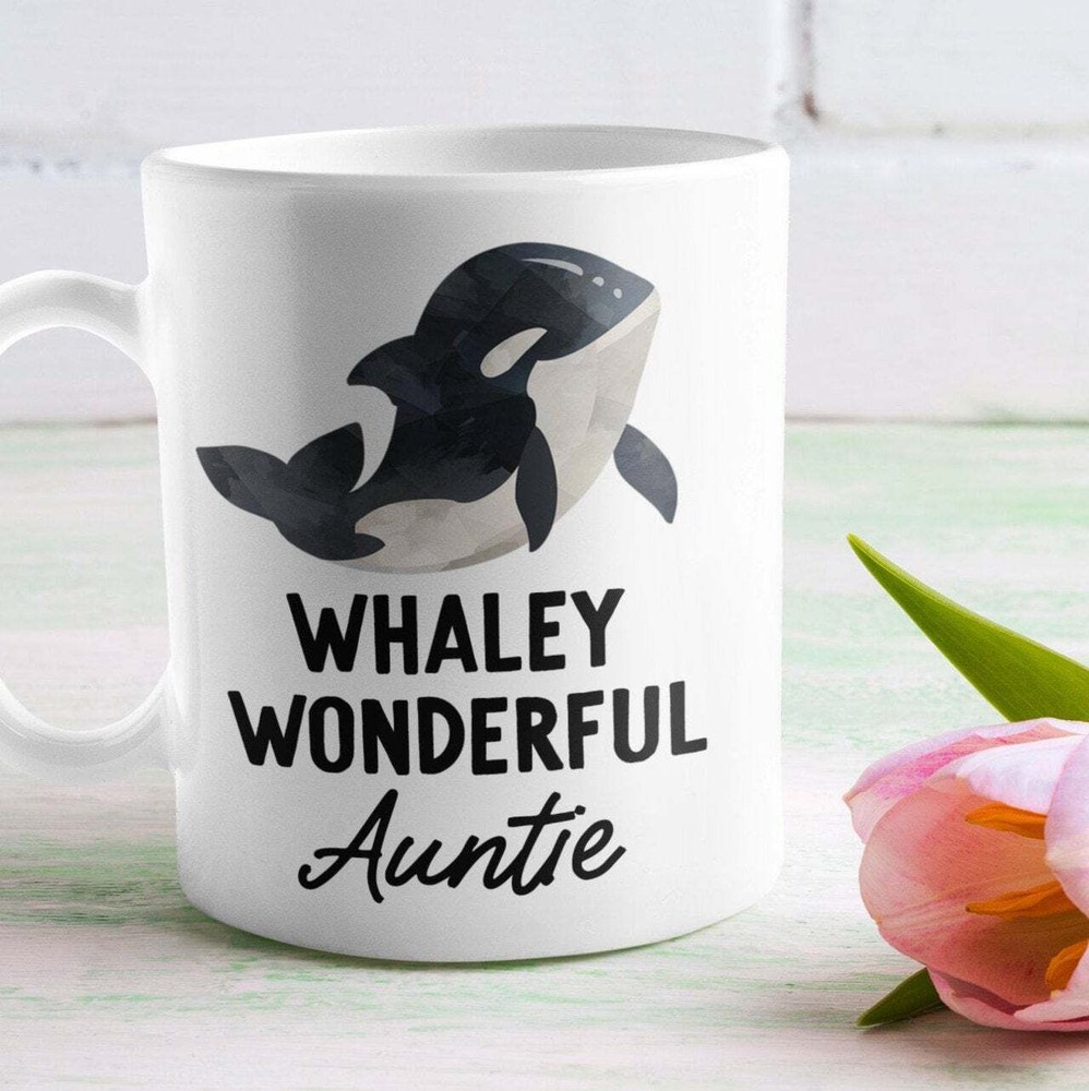 Auntie Personalised Gift Auntie Orca Mug Gift For Her Birthday Any Reason Uk
