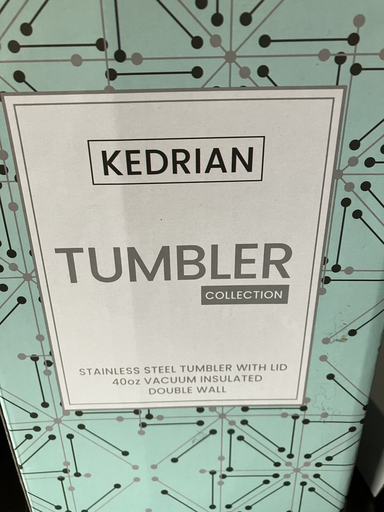 KEDRIAN 40oz Vacuum Insulated Steel Tumbler with Lid and Straw for Dad