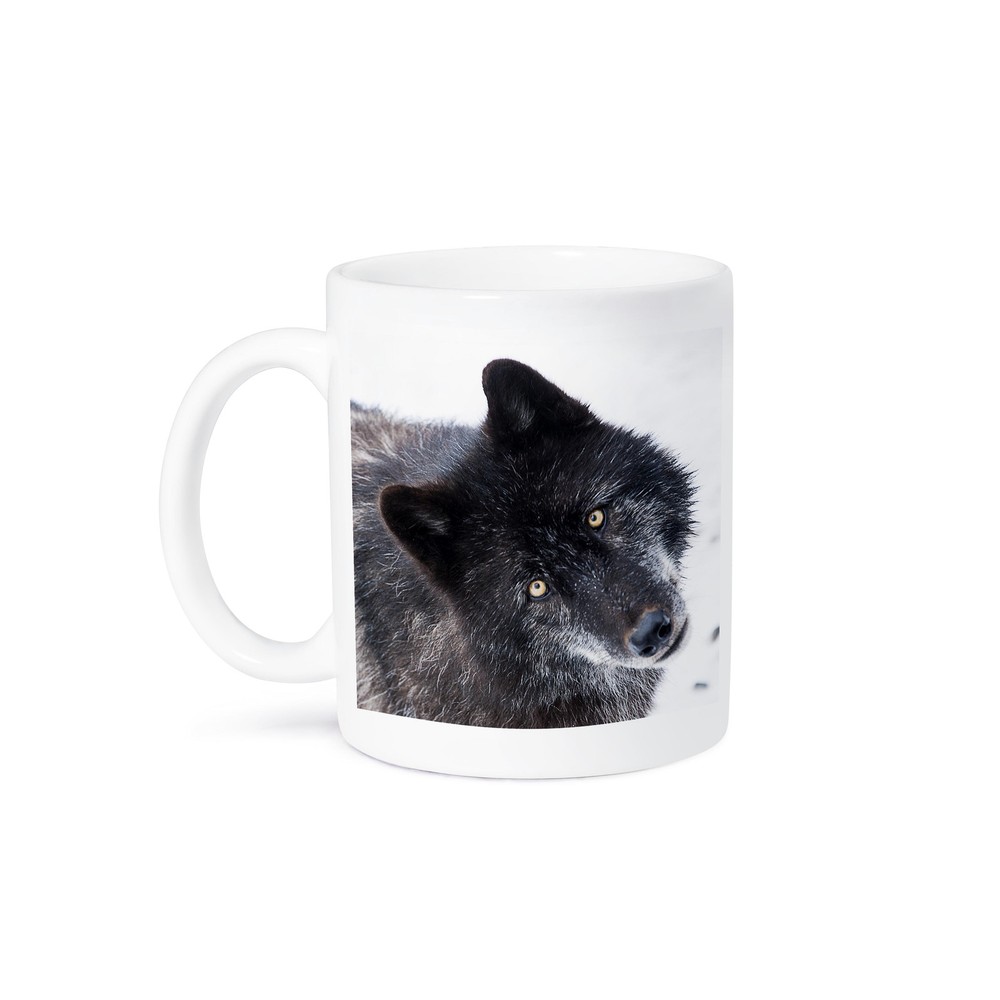 3dRose Rocky Mountain Gray Wolf Coffee Mug  