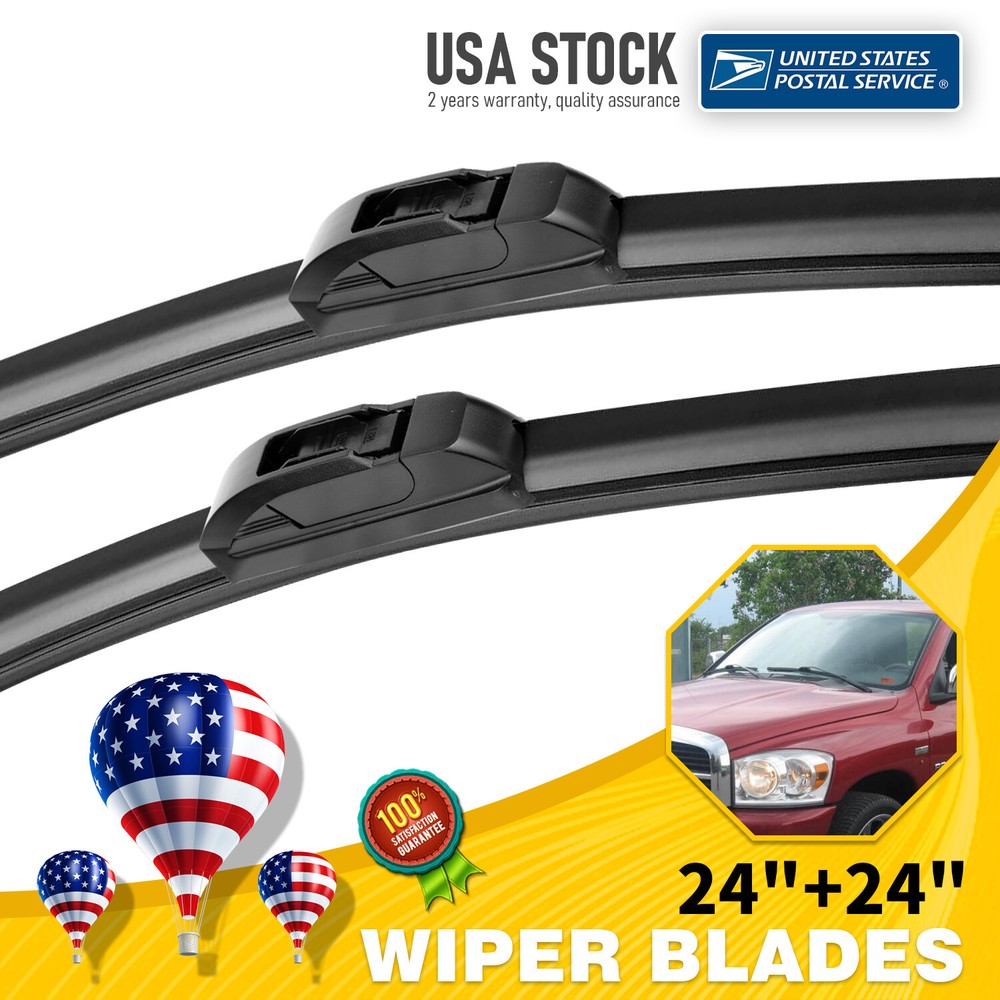 All Season Wiper Blades SET OF size 24''24'' Windshield Front Right OEM Quality