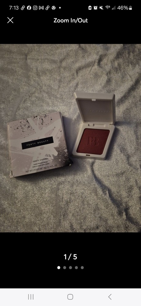 FENTY BEAUTY FENTY CHEEKS SUEDE POWDER BLUSH SUMMERTIME WINE