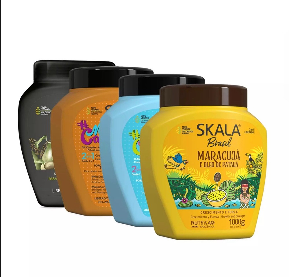 SKALA 2 IN 1 Conditioning Treatment for Curly Hair Bundle Pack of 4