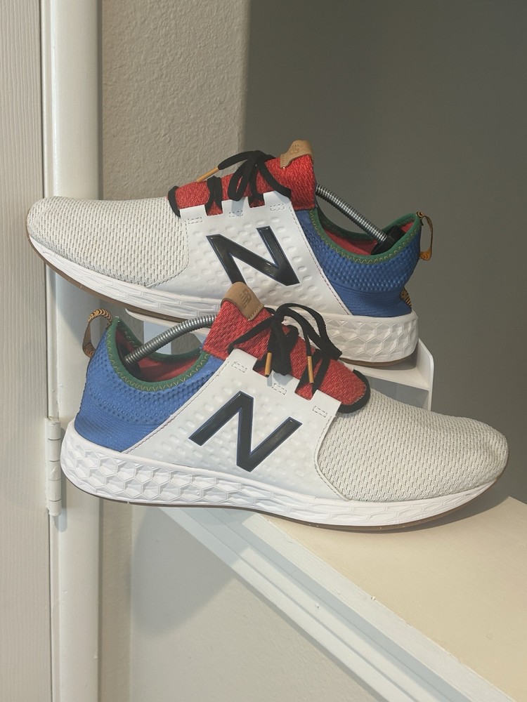 New Balance Cruz Reissue MCRZRWC White Red Blue Men's Size 14 2E Sneakers Shoe