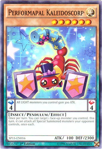 Performapal Kaleidoscorp SP15-EN016 Common 1st Edition Lightly Played