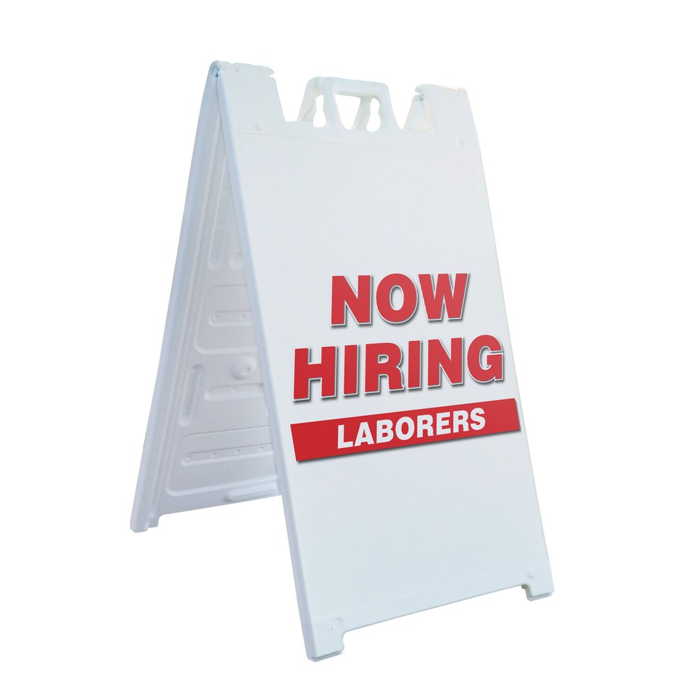 A-frame Sidewalk Now Hiring Laborers 24