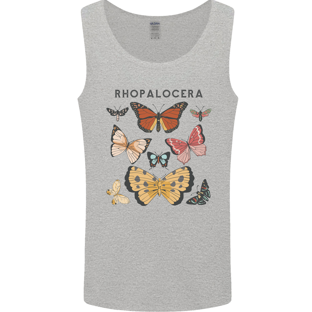Rhopalocera Butterflies Butterfly Mens Vest Tank Top