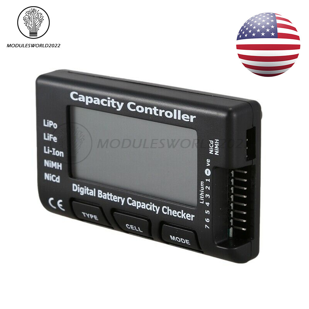 Digital Battery Capacity Checker RC Cell Meter 7 Cellmeter LiPo LiFe Li-ion NiMH