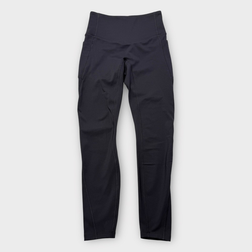 Halara Softlyzero Plush Thermal High-Waisted Leggings with Side Pockets - XS Black