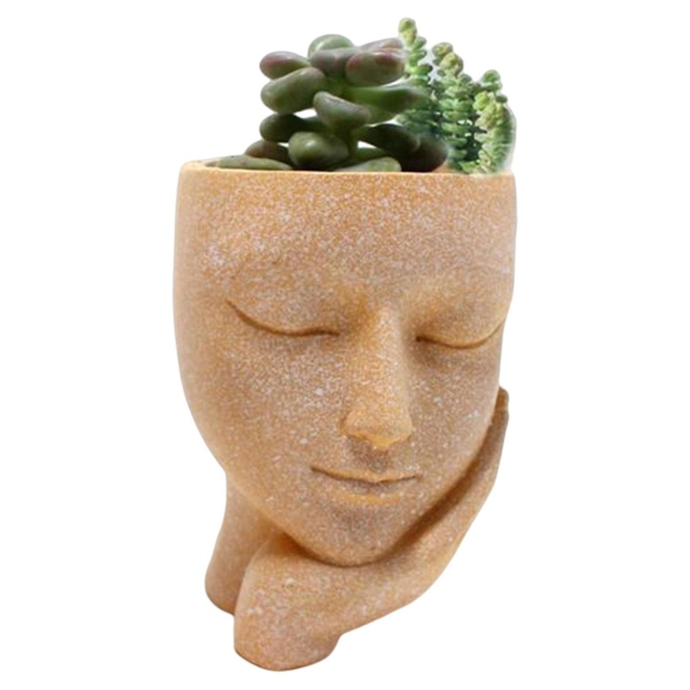 Face Planter Cute Face Flower Pot Head Planter Pot Succulent Planter Home Garden