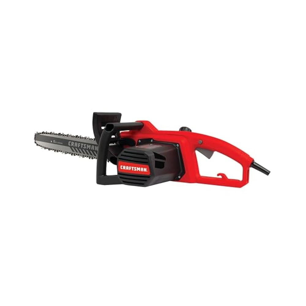 16-Inch 12Amp Electric Chainsaw – Low-Kickback Bar & Auto-Oiling System