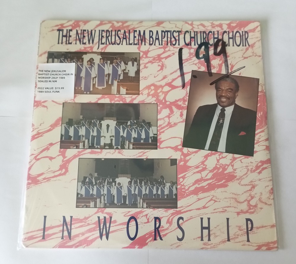 New Jerusalem Baptist Church Choir Worship 2 LP 1989 Sealed M/NM Vinyl Gospel