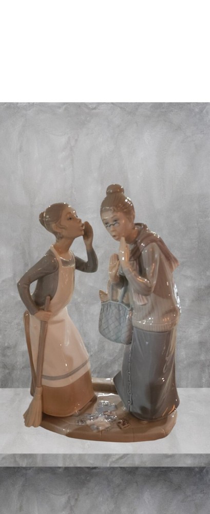Rare Retired Lladro The Gossips Figurine 4984 Vintage 1978-85 Gloss 11.75 Inch