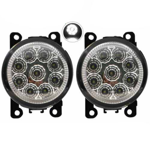 Left & Right Side Front Bumper Fog Light Lamps For 2005-2015 Nissan Honda Ford