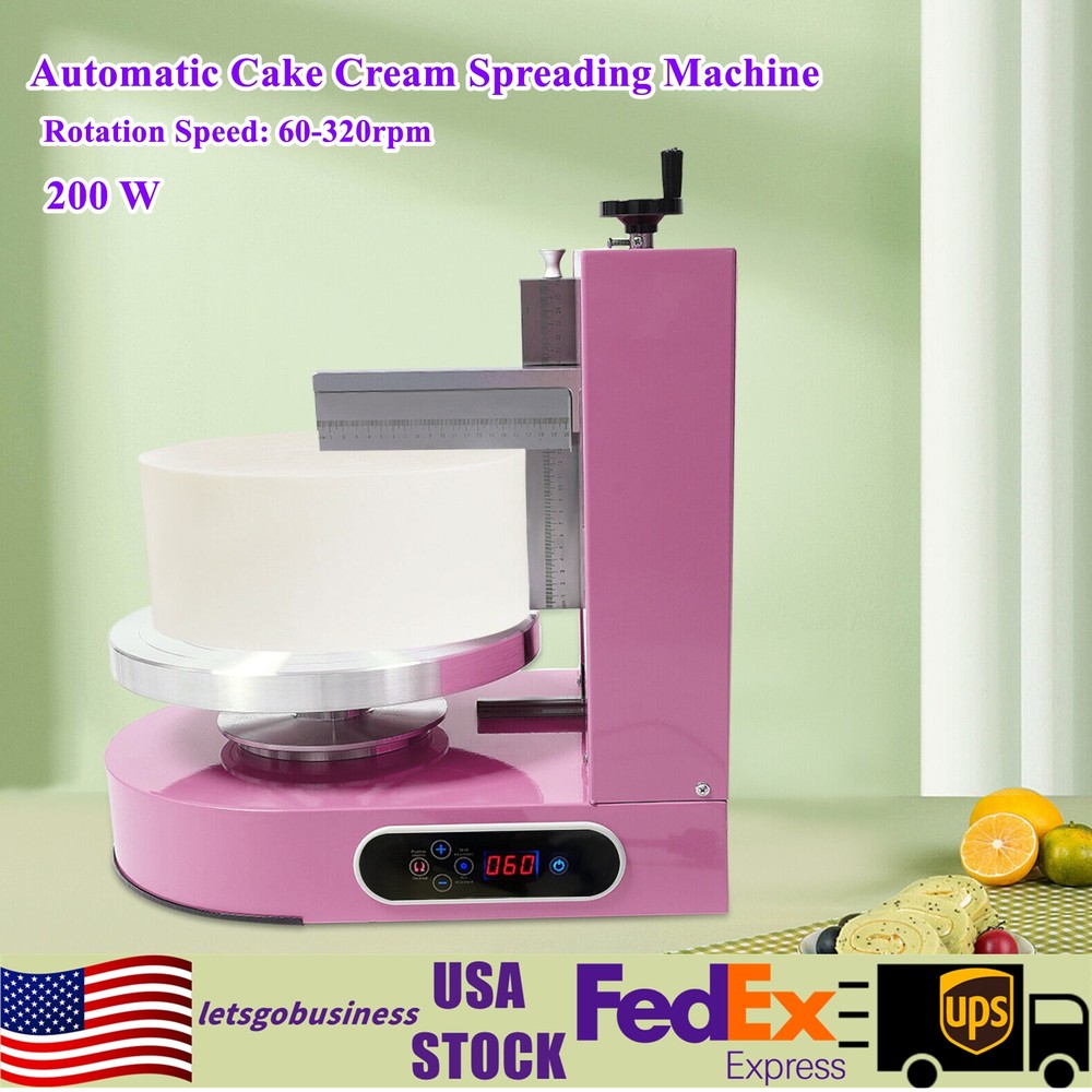 Adjustable Cake Cream Spreading Machine Cake Decorating Machine W/LCD Display