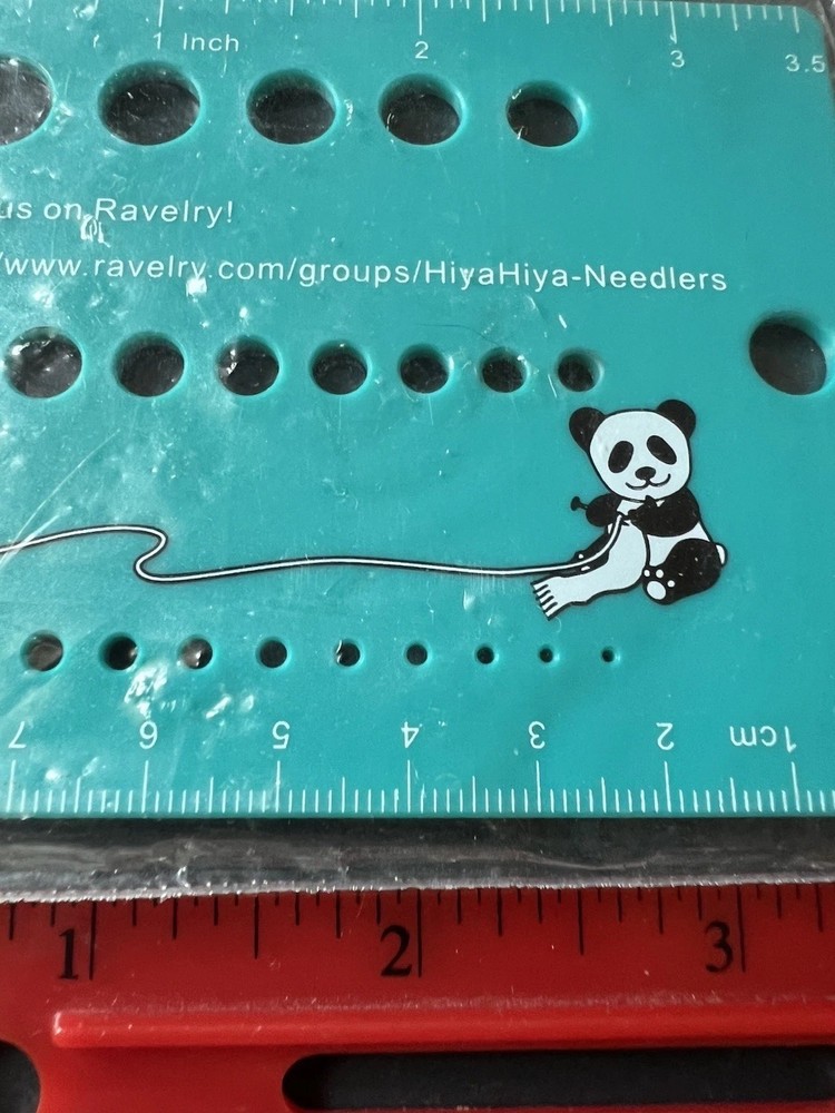 Hiya Hiya Knitting Needle Gauge for Accurate Size Measurement