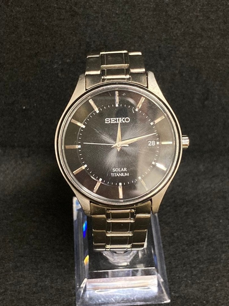 Seiko Selection SBPX103 Solar Titanium Men's Watch Lightweight Japan Working