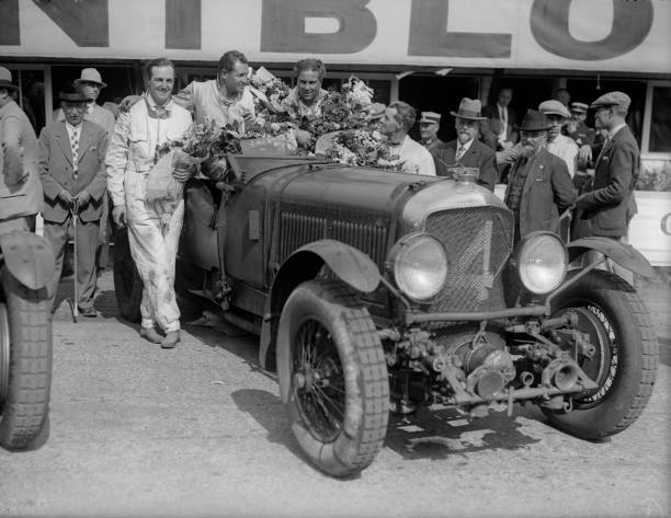 1930 A Group Of Victorious Drivers At The Le Mans 24 Hour Old Photo