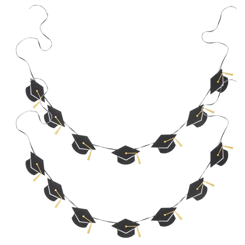 2pcs Graduation Party Decor Congrats Grad Hanging Ornaments