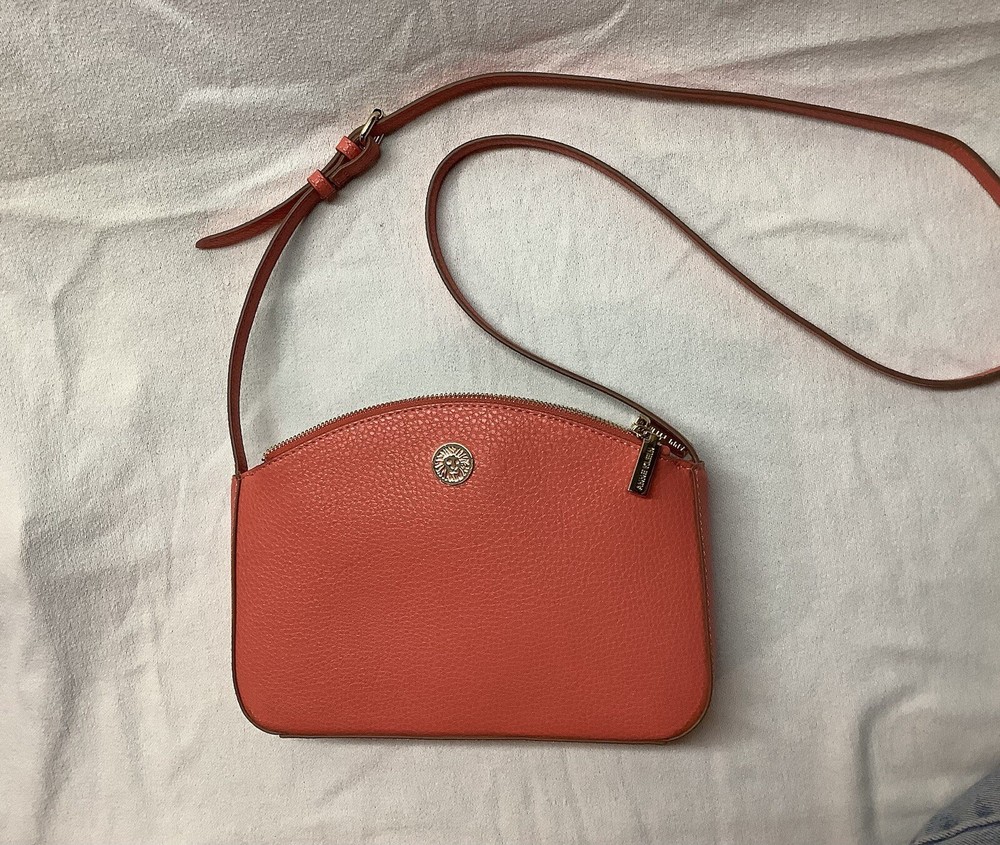 Anne Klein Curved Crossbody Handbag. With COA.  NEW!