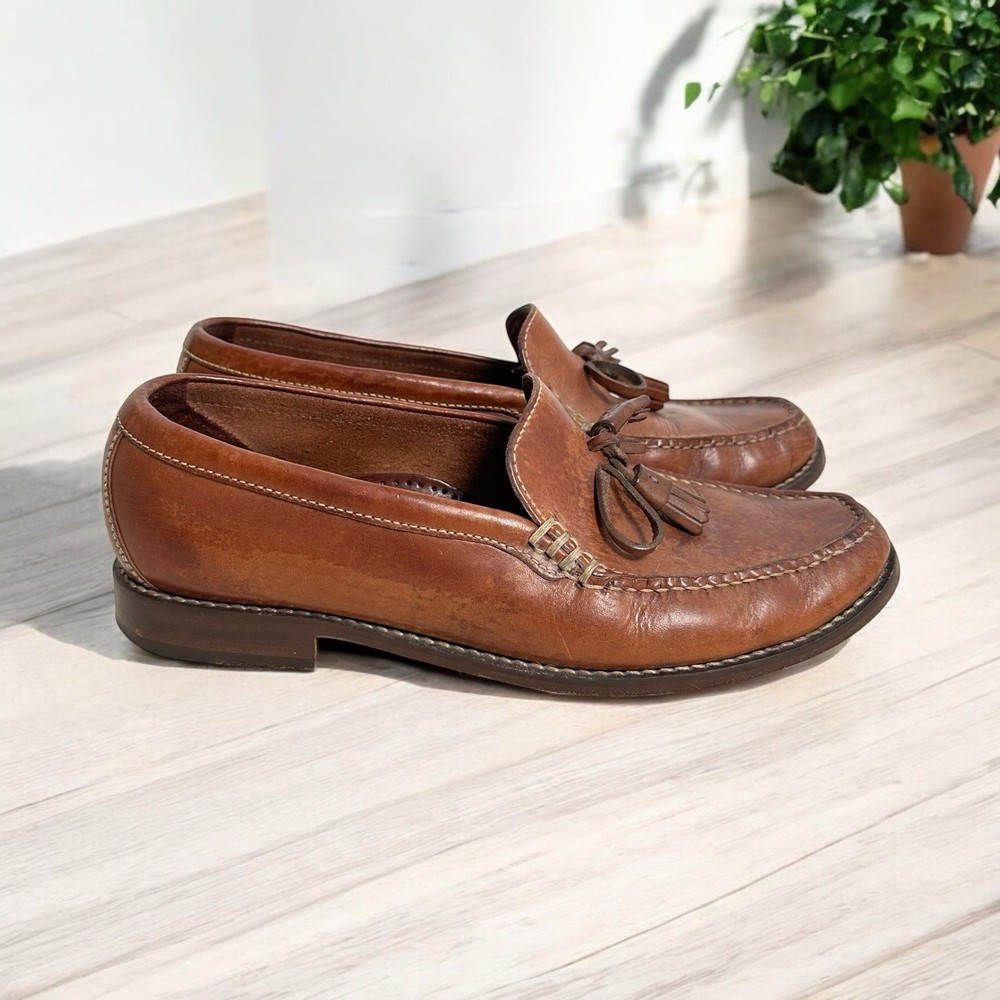 Cole Haan Men’s Brown Slip On Leather Loafers Shoes Size 9