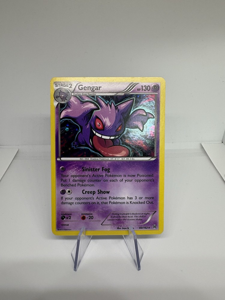Gengar 60/162 XY Breakthrough Reverse Holo Rare NM Condition Pokemon Card