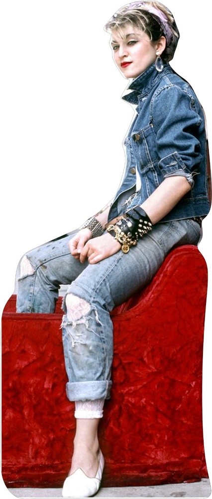 Madonna - In Jeans Red Chair-65