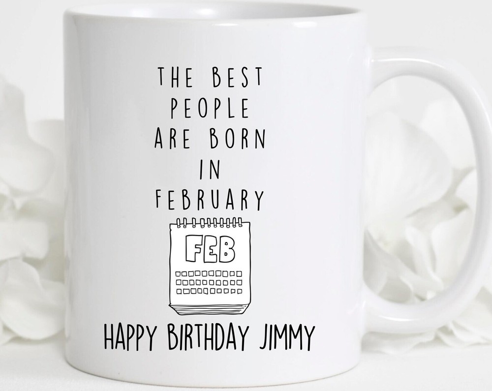 Best People Are Born In February Birthday Coffee Mug