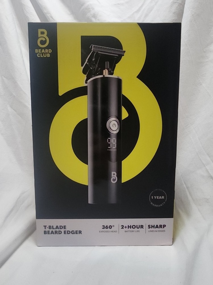 Beard CLUB T-Blade Beard Edger Hair Clipper for Men Electric Shaver Cordless(RR)