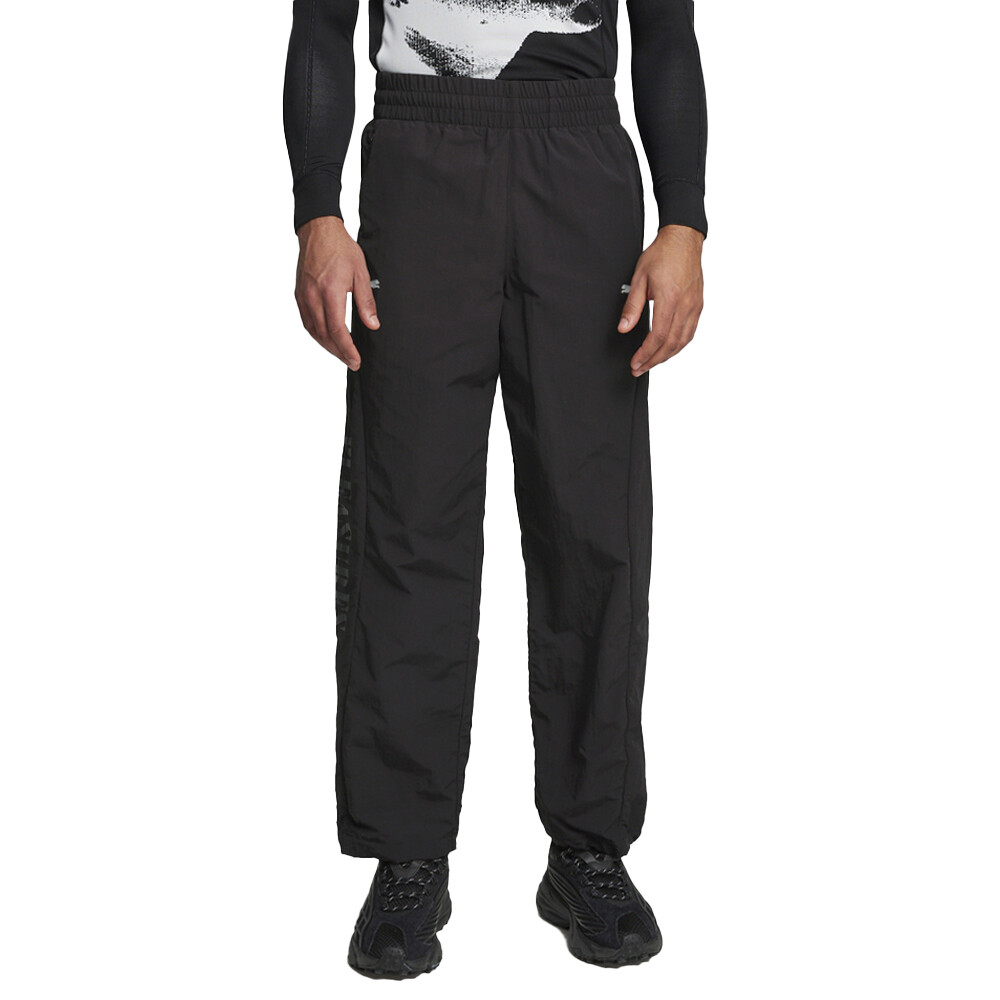 Puma X Pleasures Cellerator Track Pants Mens Black Athletic Casual Joggers 6240