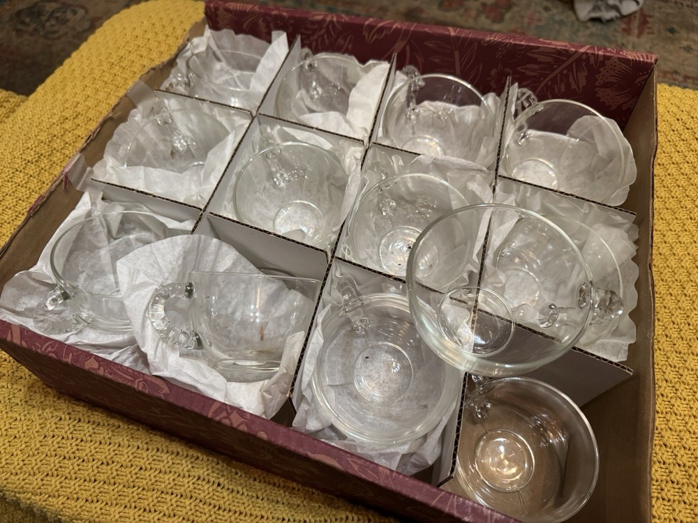 24-Piece Glass Punch Cup Set for Parties & Events