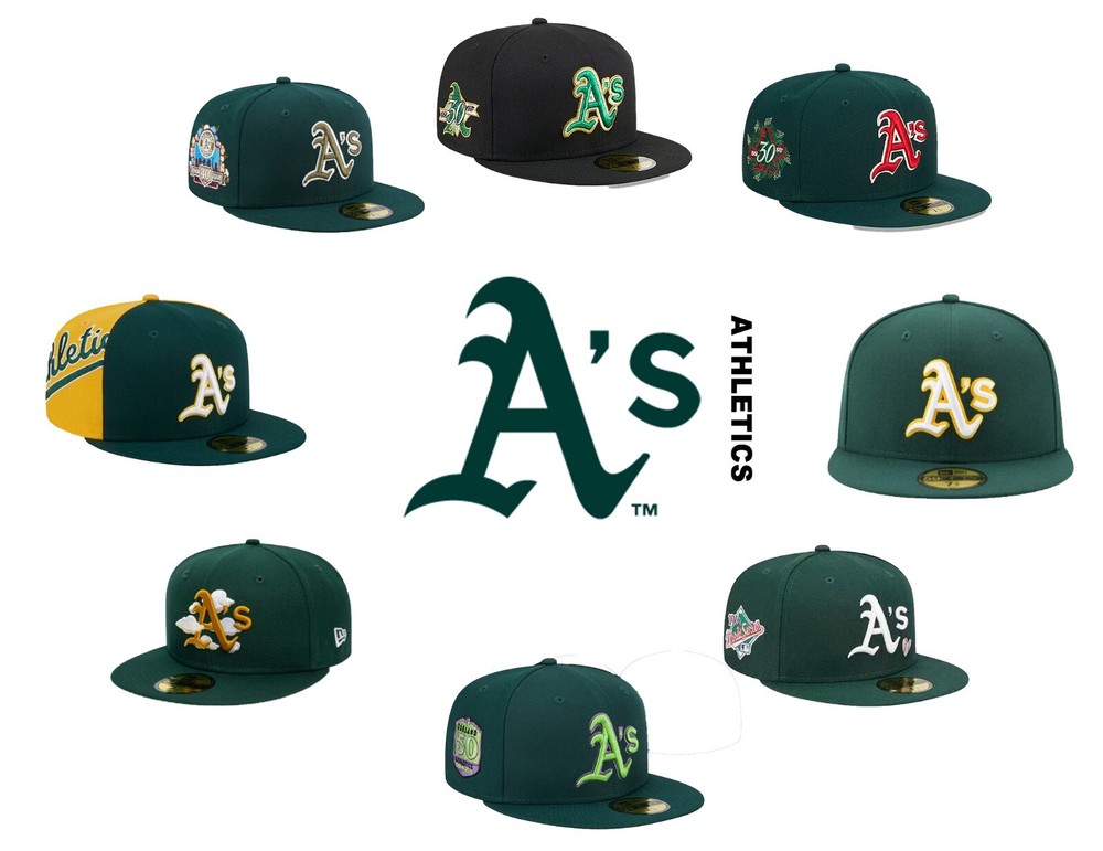 New MLB Oakland Athletics New Era Men's Baseball Cap 59FIFTY Fitted Cap