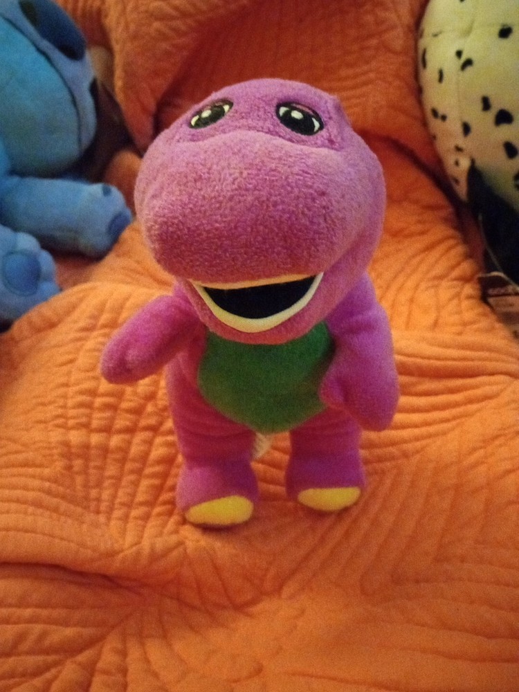 Fisher Price Plush Barney The Purple Dinosaur Stuffed Animal