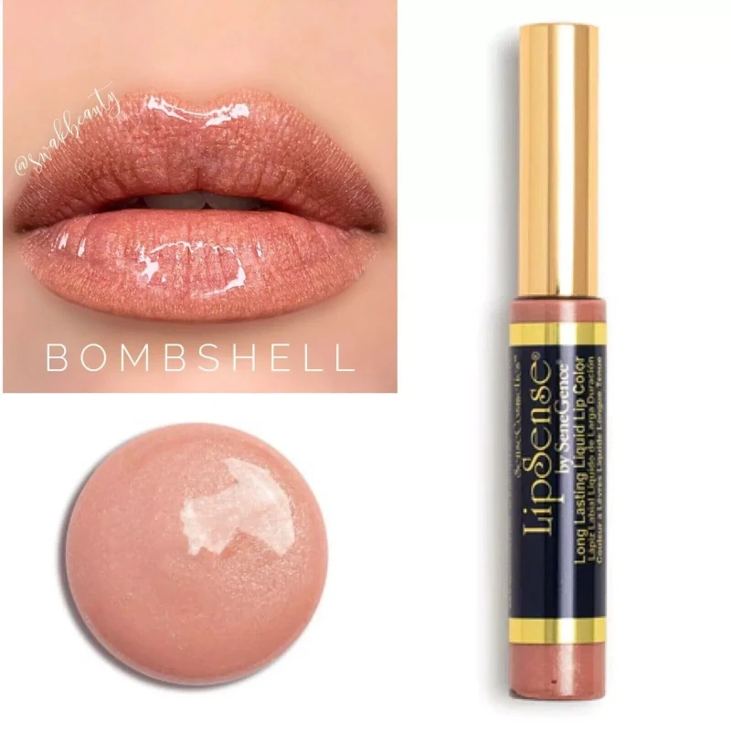3 Pack, LipSense by SeneGence Long Lasting Liquid Lip Color Bombshell  0.25oz
