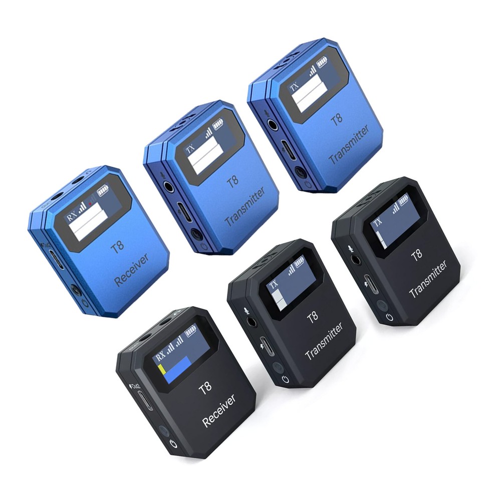 Wireless Lavalier Lapel Mic System for DSLR Tablets Phones Vlosf