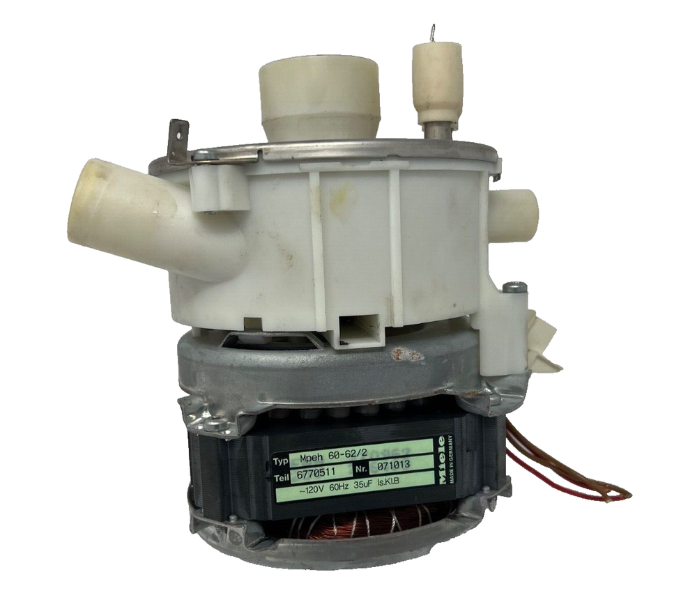 Miele 120V Dishwasher Pump Motor 35uF 6770511 6633320 ASMN