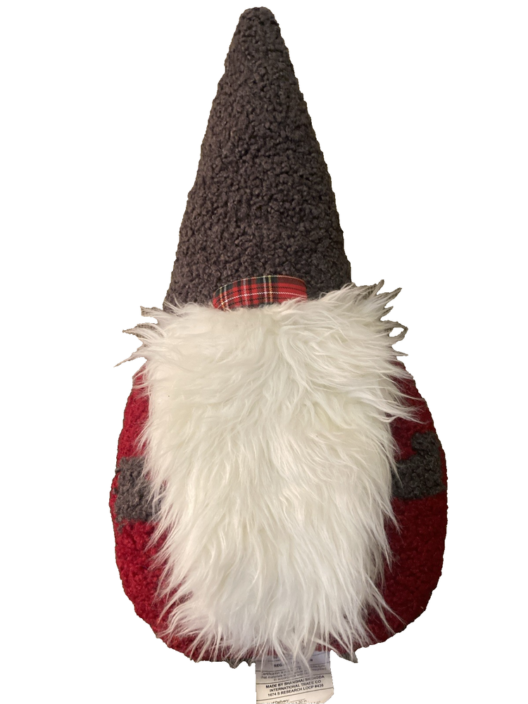 POTTERY BARN Clarke Gnome Shape Cozy Pillow 25