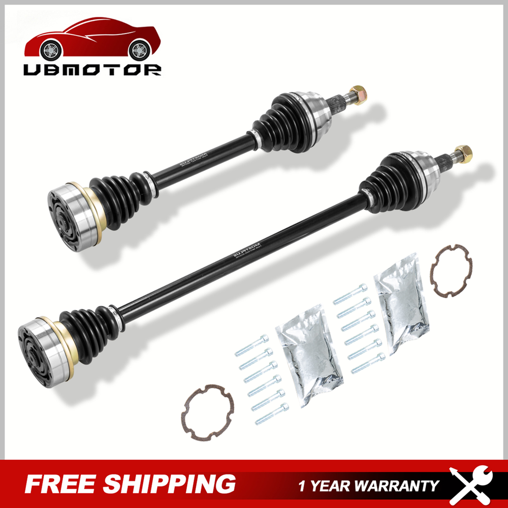 Pair Front Manual Trans CV Axle Shaft For VW Beetle Golf Jetta 1H0407271C New